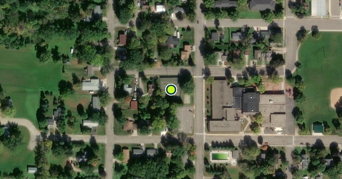 Satellite view of Cokato Pickleball Courts
