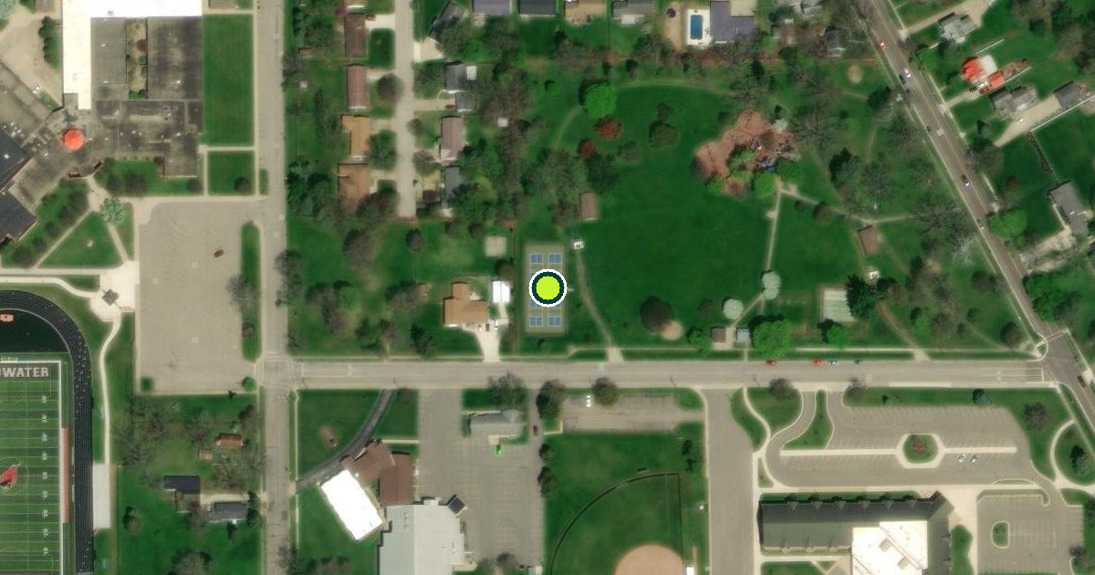 Satellite view of Coldwater Pickleball Courts