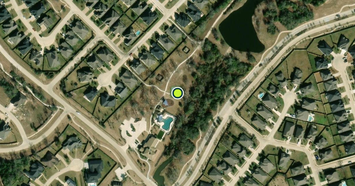 Satellite view of College Station Pickleball Courts