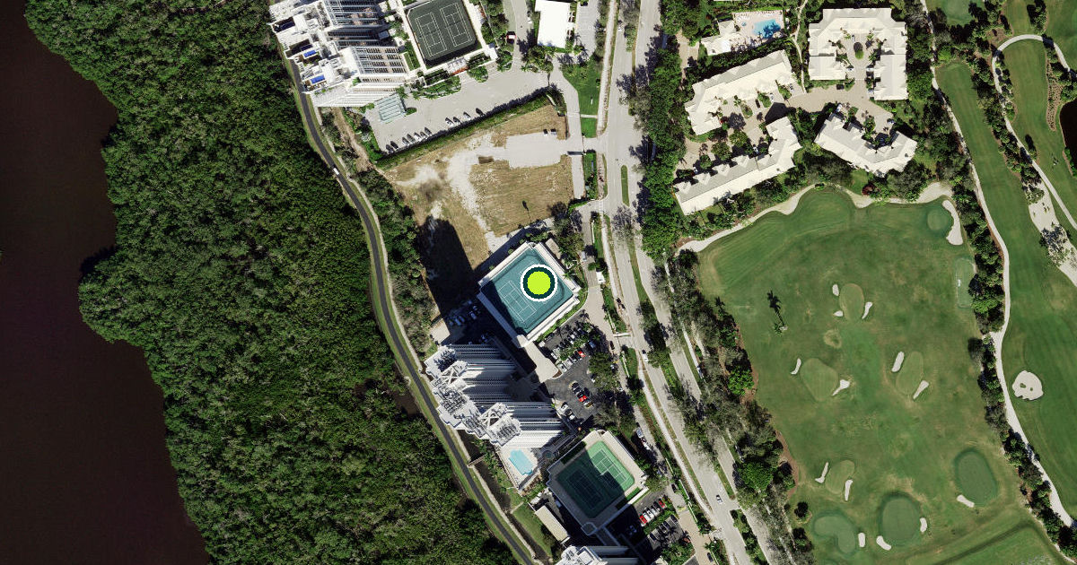 Satellite view of Collier County Pickleball Courts