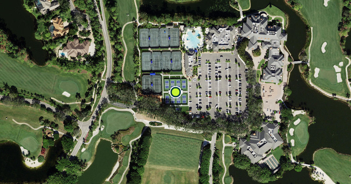 Satellite view of Collier County Pickleball Courts