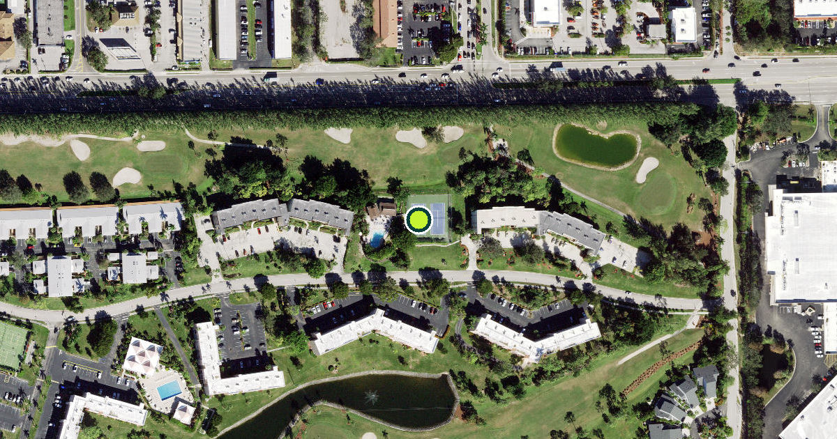 Satellite view of Collier County Pickleball Courts