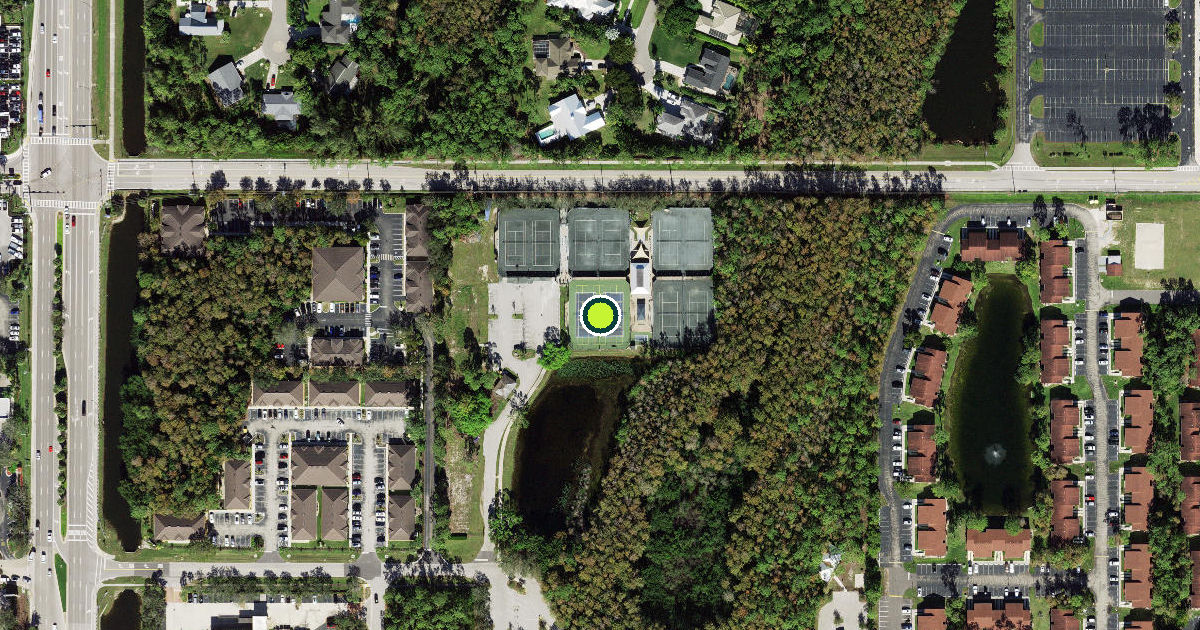 Satellite view of Collier County Pickleball Courts
