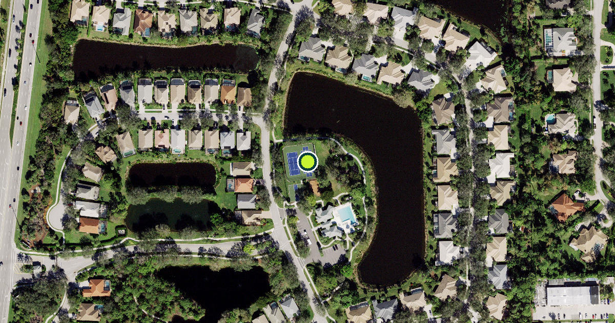 Satellite view of Collier County Pickleball Courts
