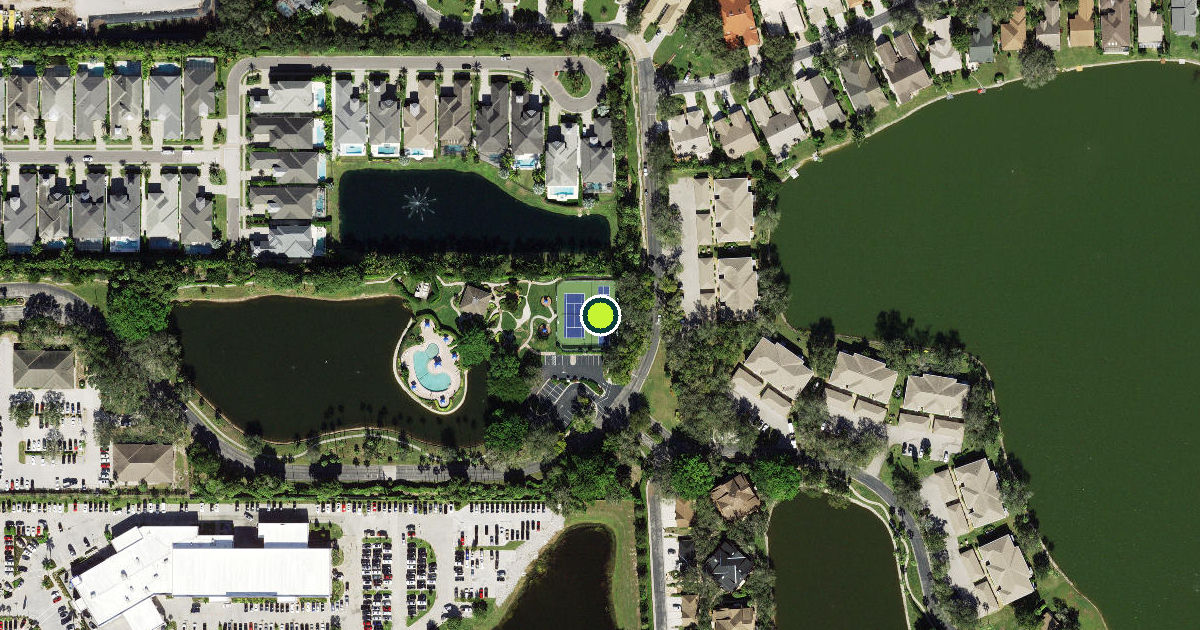 Satellite view of Collier County Pickleball Courts
