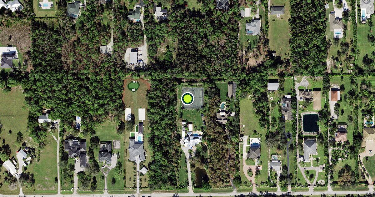 Satellite view of Collier County Pickleball Courts
