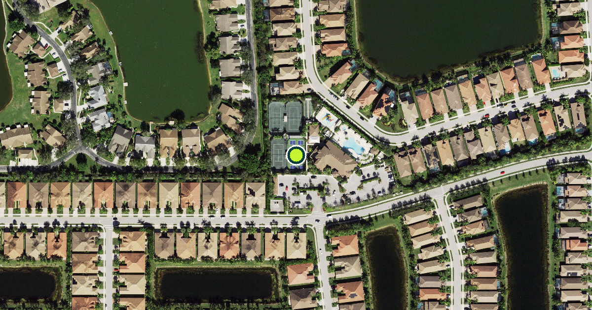 Satellite view of Collier County Pickleball Courts