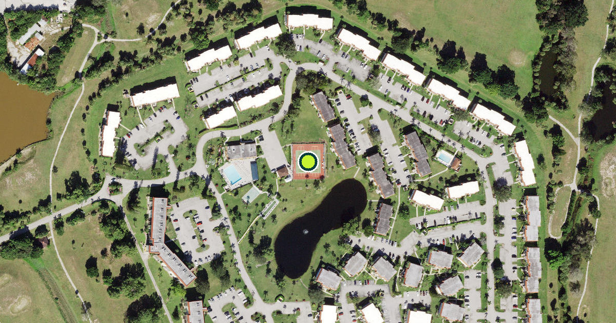 Satellite view of Collier County Pickleball Courts
