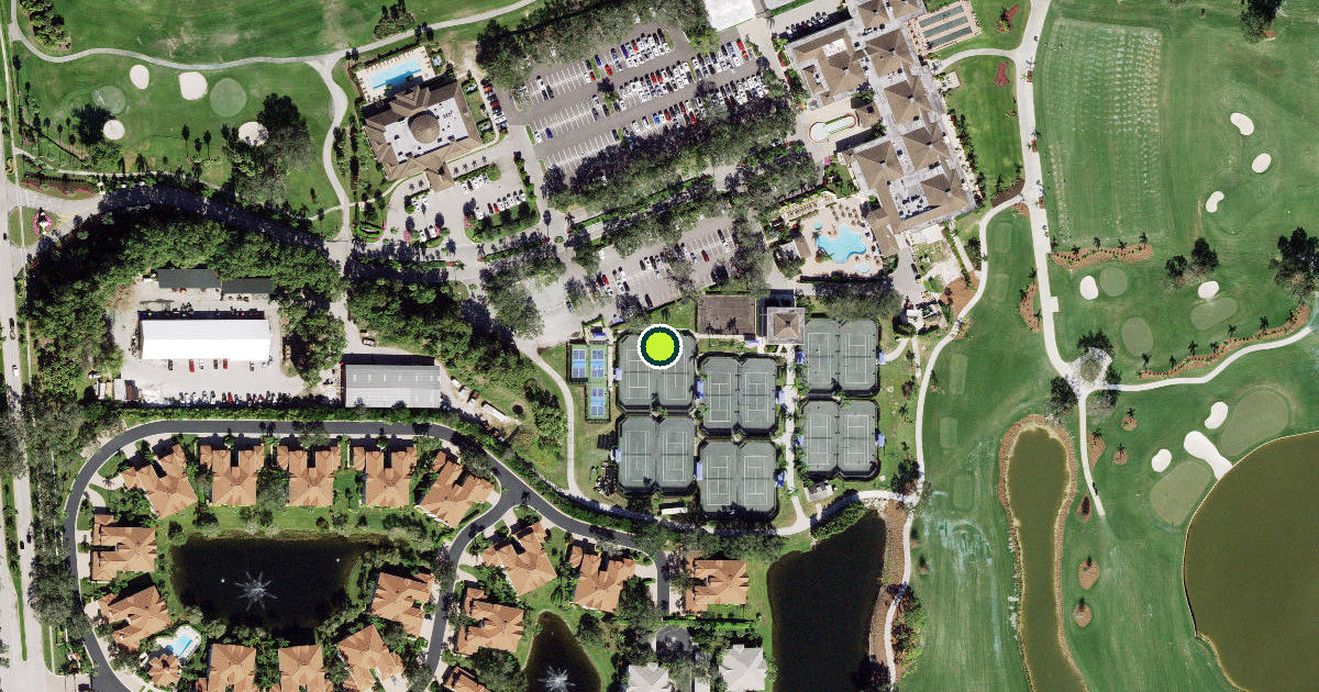 Satellite view of Collier County Pickleball Courts