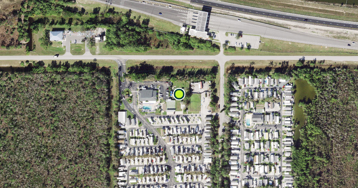 Satellite view of Collier County Pickleball Courts