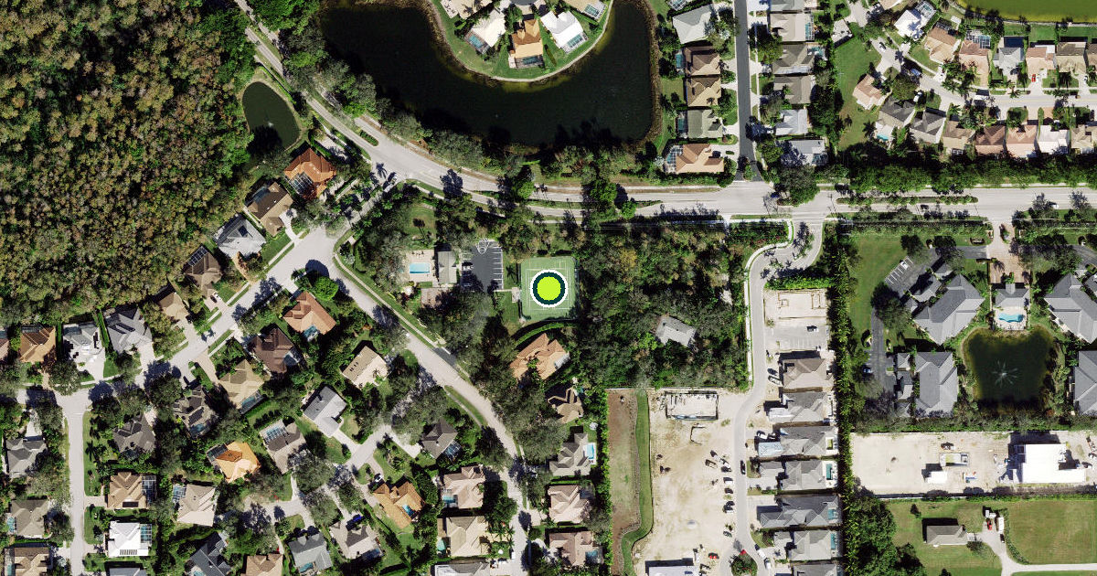 Satellite view of Collier County Pickleball Courts
