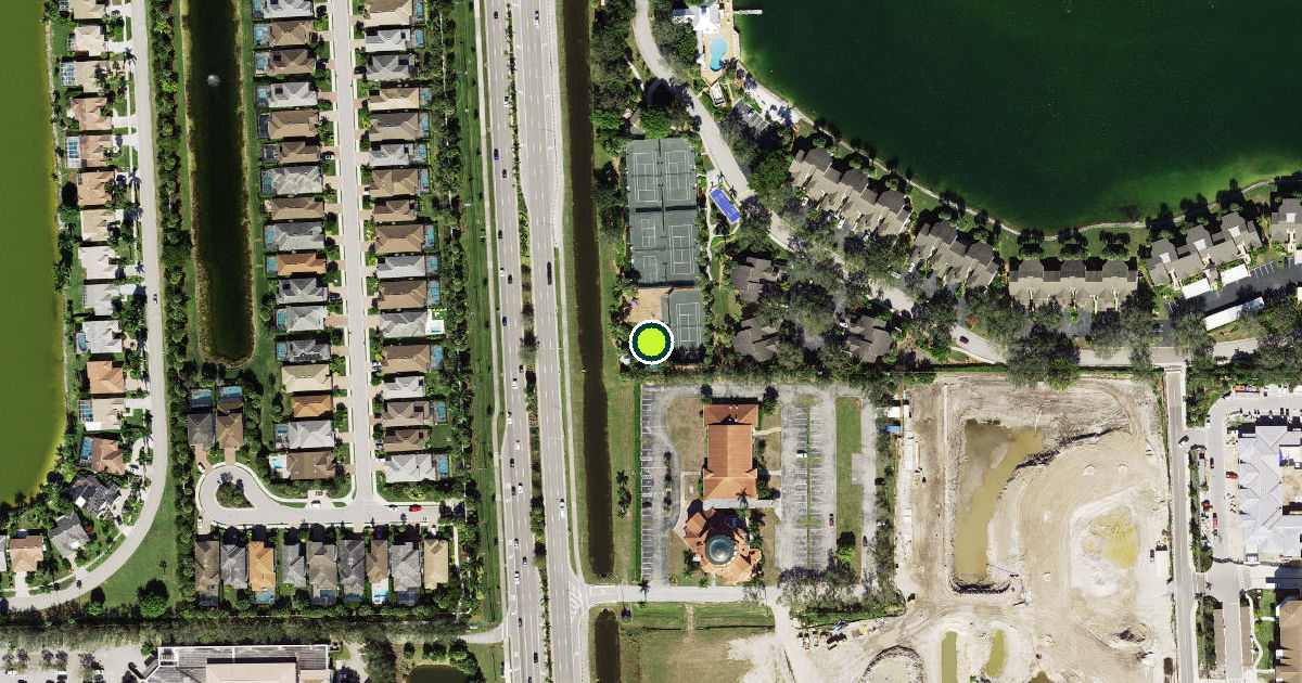 Satellite view of Collier County Pickleball Courts