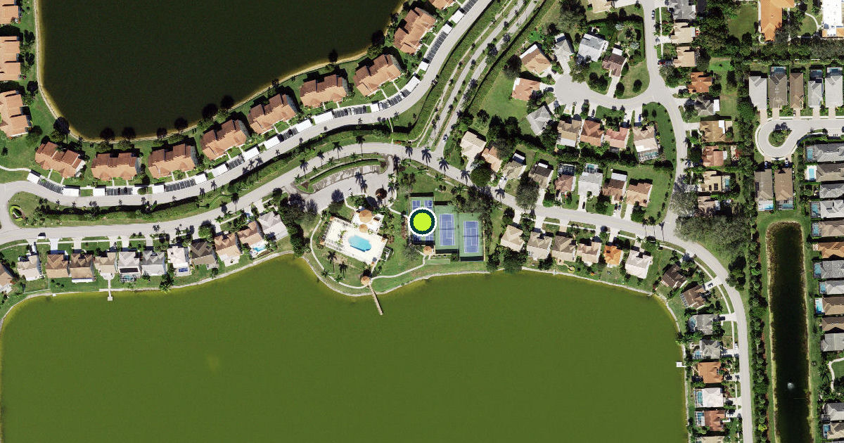 Satellite view of Collier County Pickleball Courts