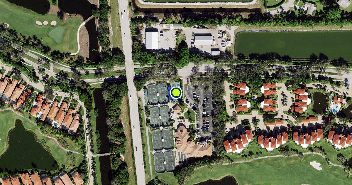 Satellite view of Collier County Pickleball Courts