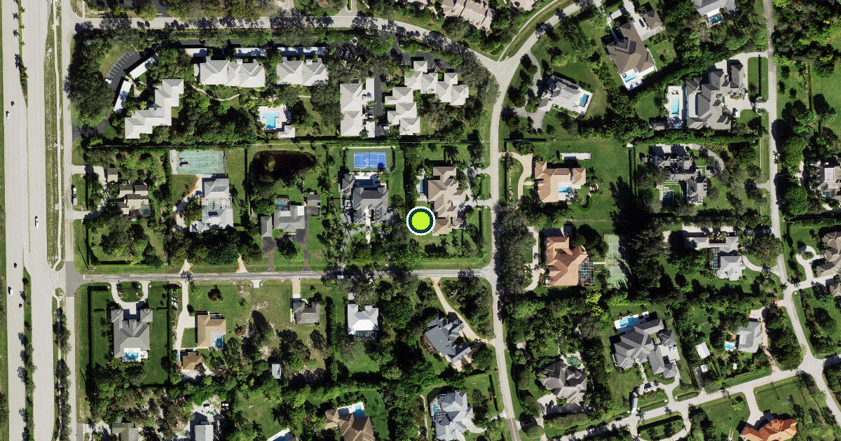 Satellite view of Collier County Pickleball Courts