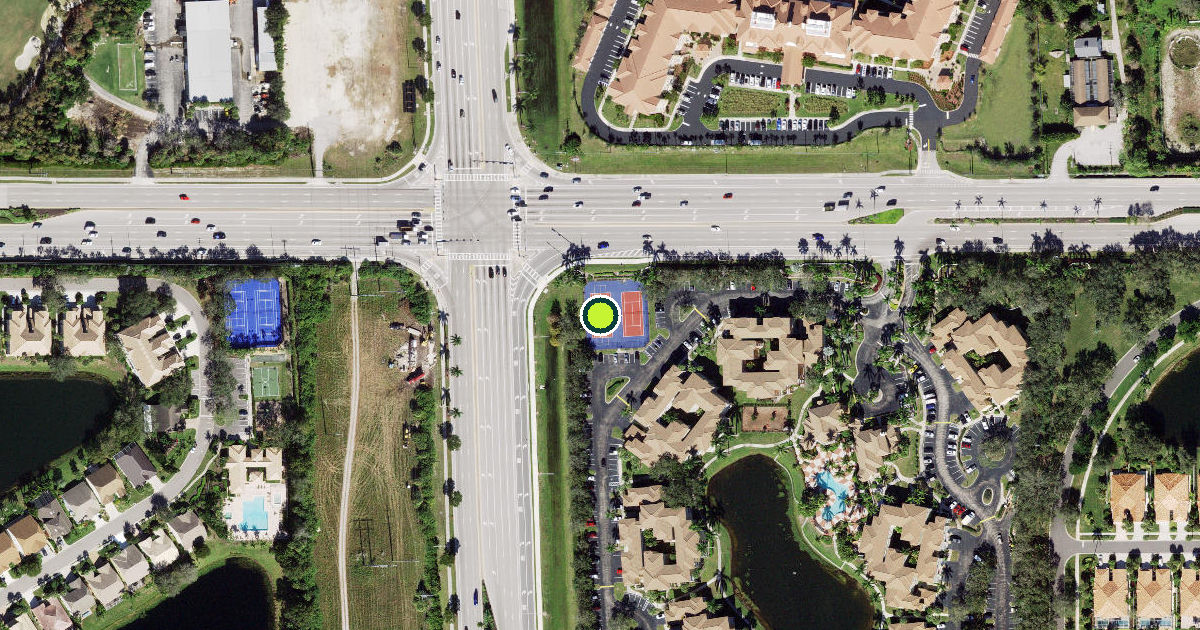 Satellite view of Collier County Pickleball Courts