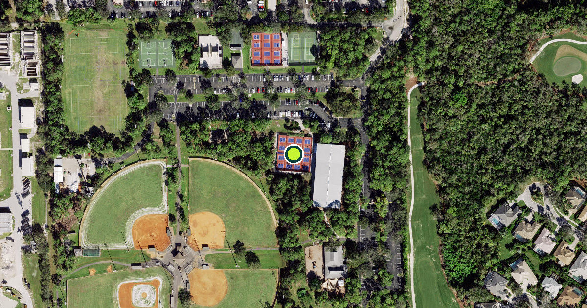 Satellite view of Collier County Pickleball Courts