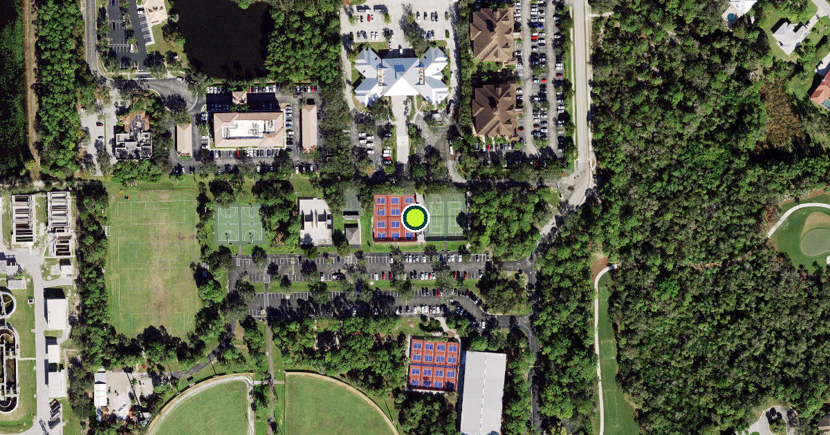 Satellite view of Collier County Pickleball Courts