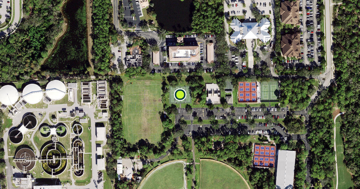 Satellite view of Collier County Pickleball Courts