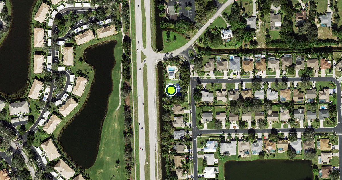 Satellite view of Collier County Pickleball Courts