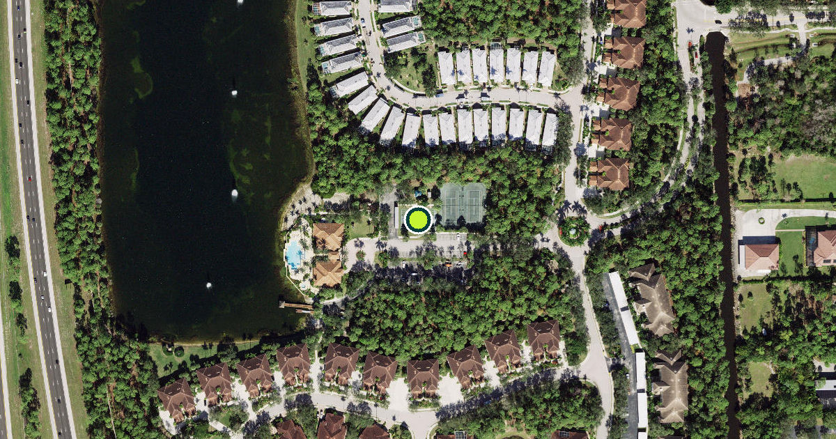 Satellite view of Collier County Pickleball Courts
