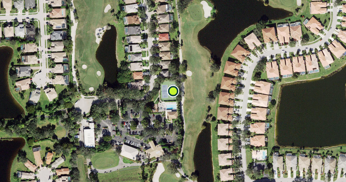 Satellite view of Collier County Pickleball Courts