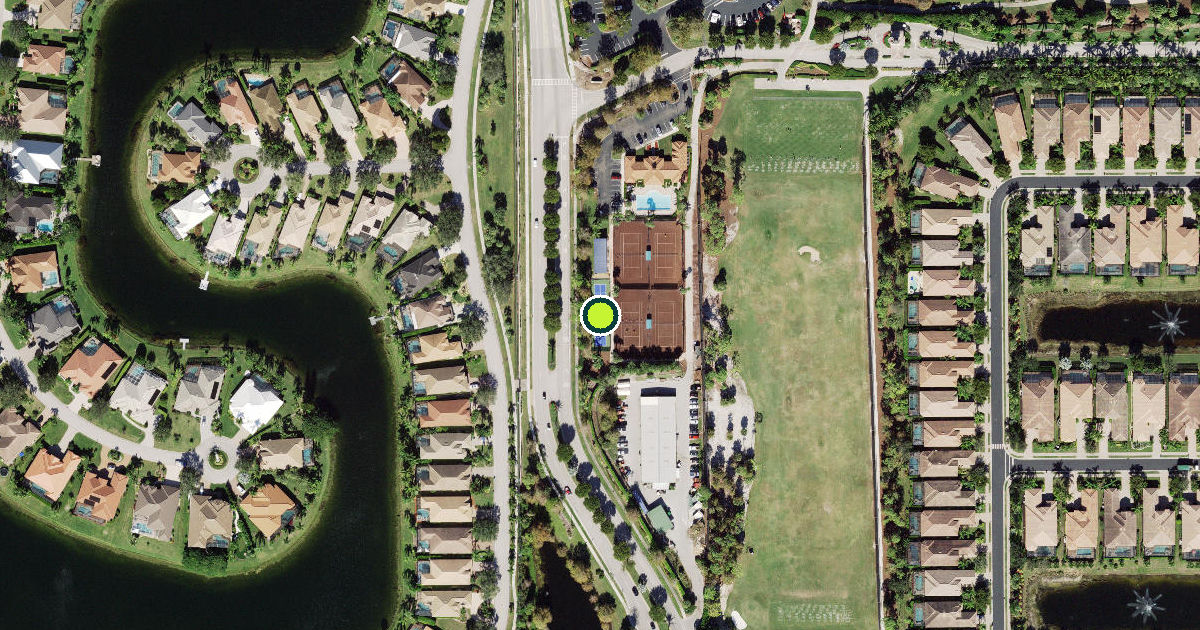 Satellite view of Collier County Pickleball Courts