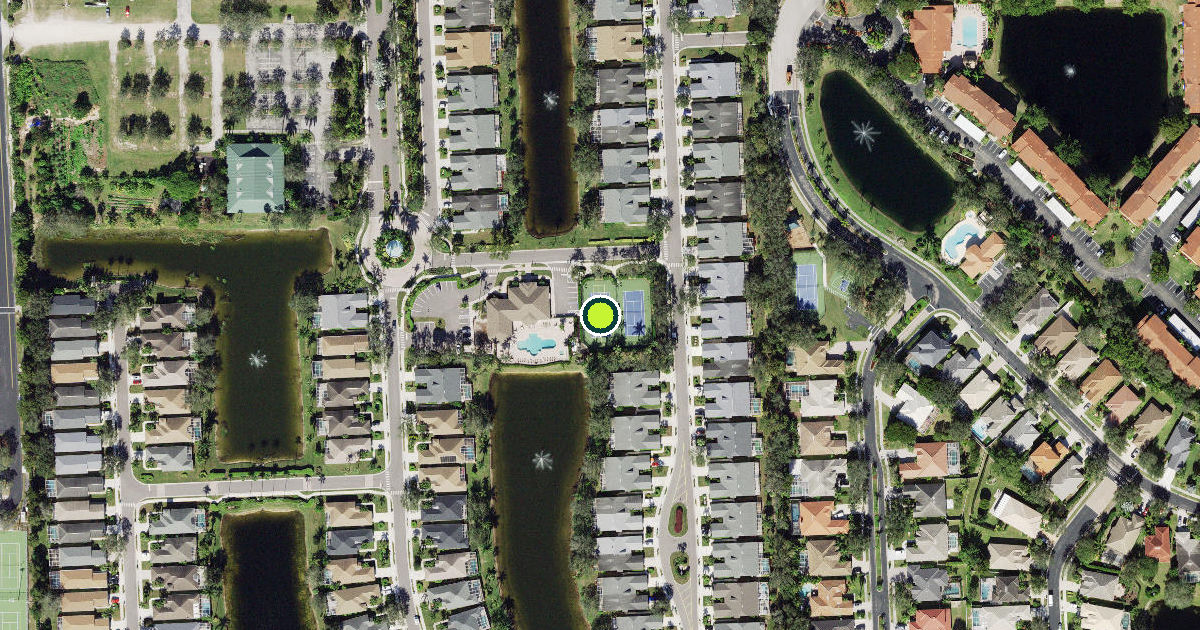 Satellite view of Collier County Pickleball Courts