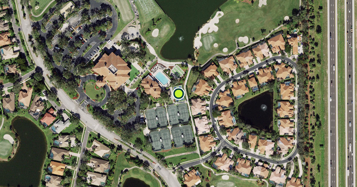 Satellite view of Collier County Pickleball Courts