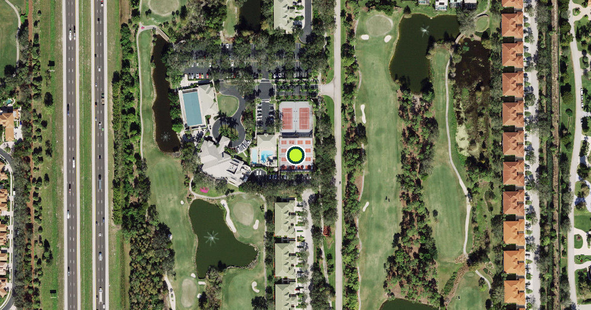 Satellite view of Collier County Pickleball Courts