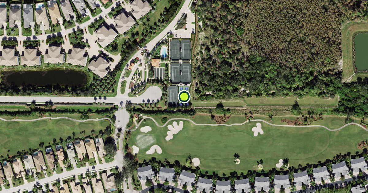 Satellite view of Collier County Pickleball Courts