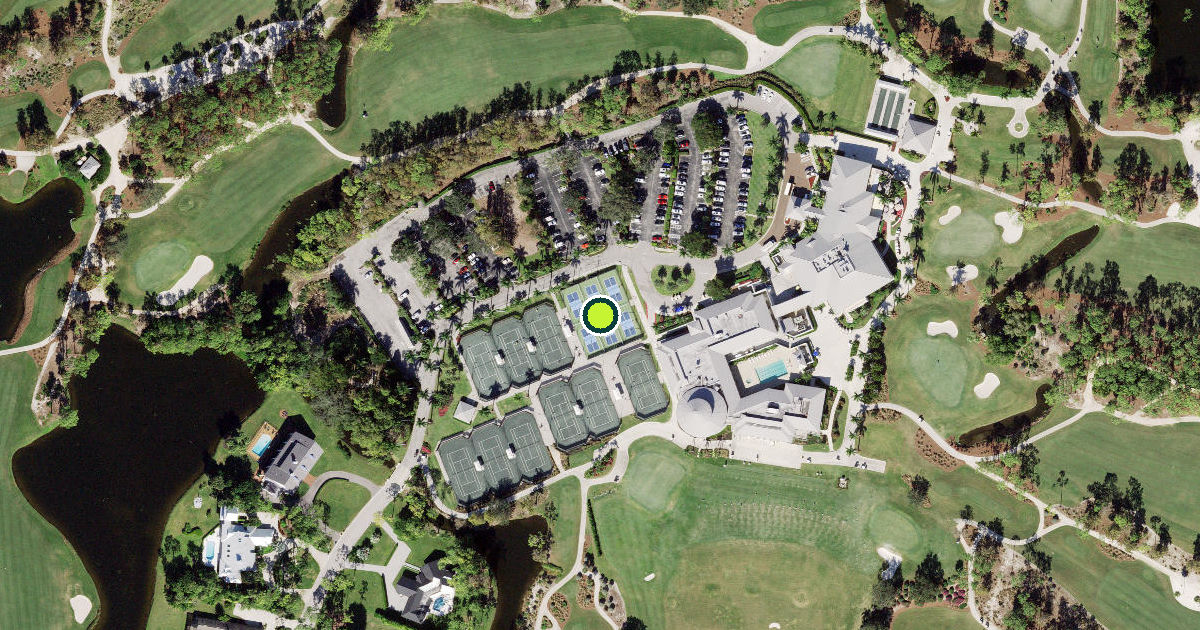 Satellite view of Collier County Pickleball Courts