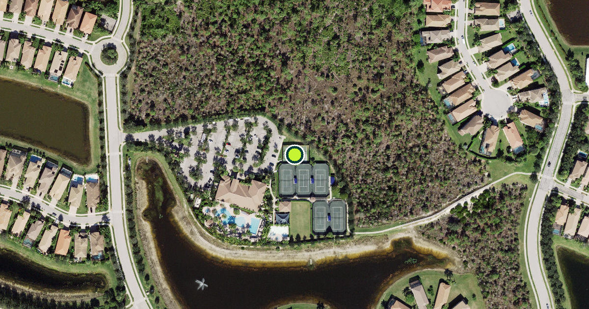 Satellite view of Collier County Pickleball Courts