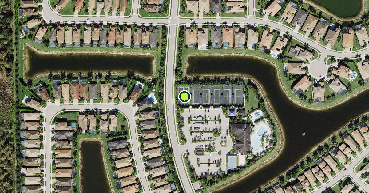 Satellite view of Collier County Pickleball Courts