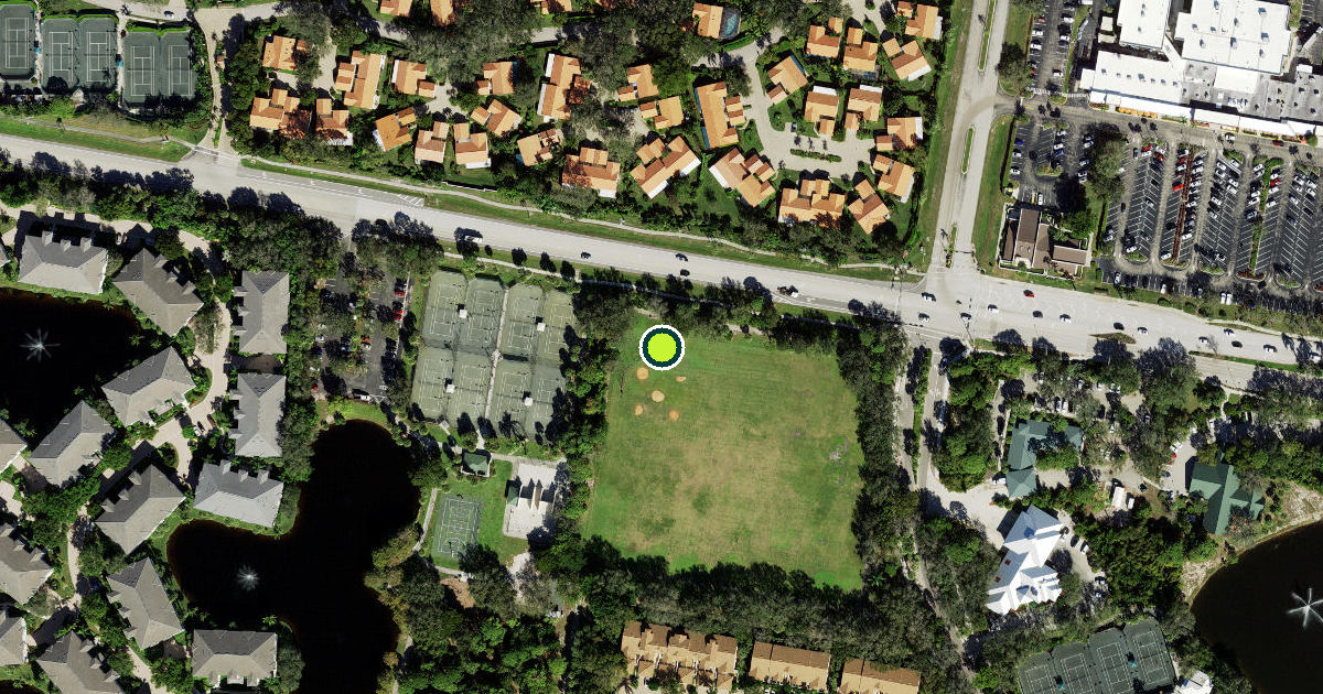 Satellite view of Collier County Pickleball Courts