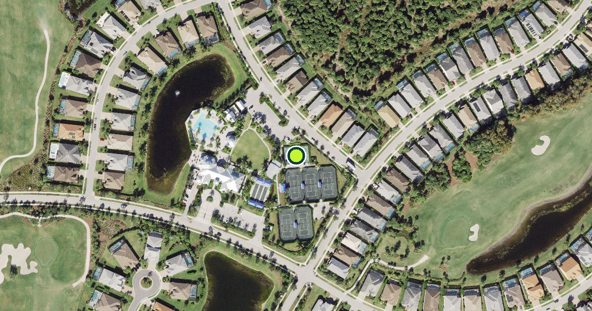 Satellite view of Collier County Pickleball Courts