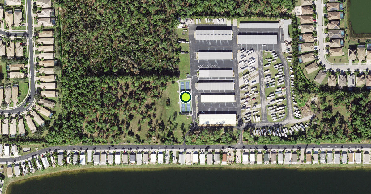 Satellite view of Collier County Pickleball Courts