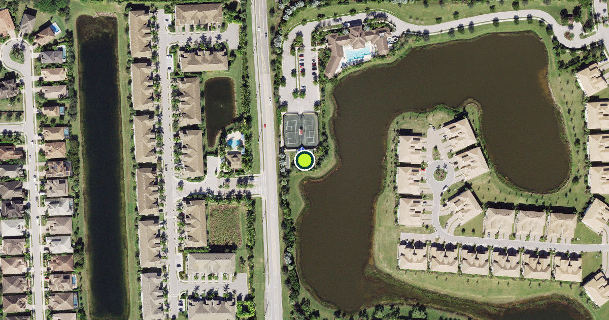 Satellite view of Collier County Pickleball Courts