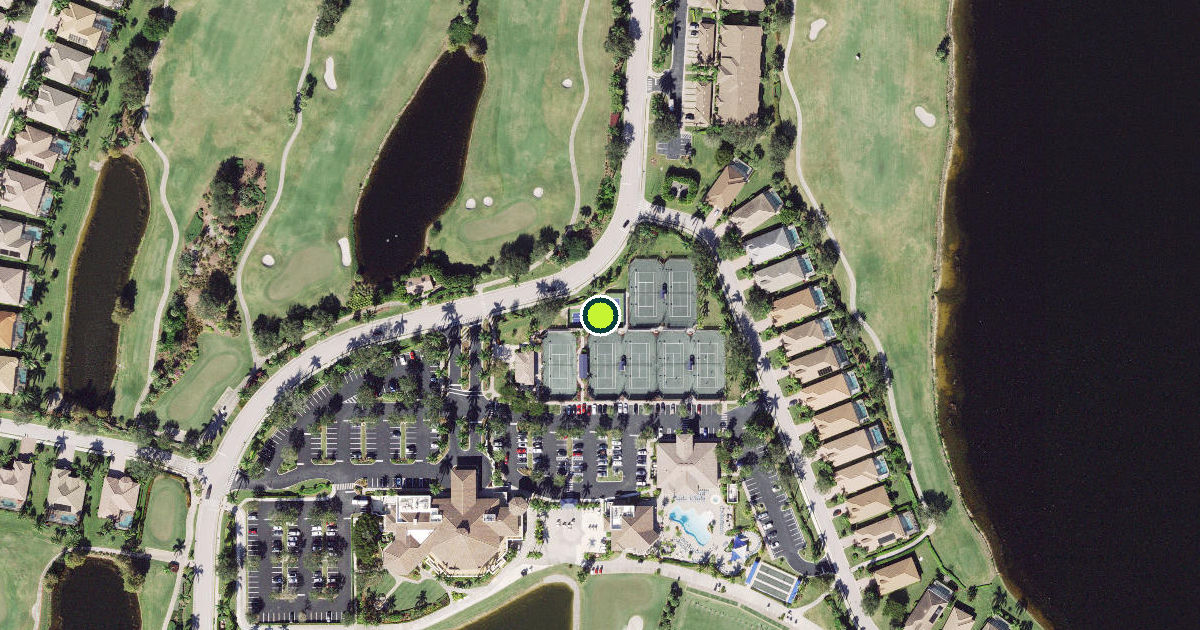 Satellite view of Collier County Pickleball Courts