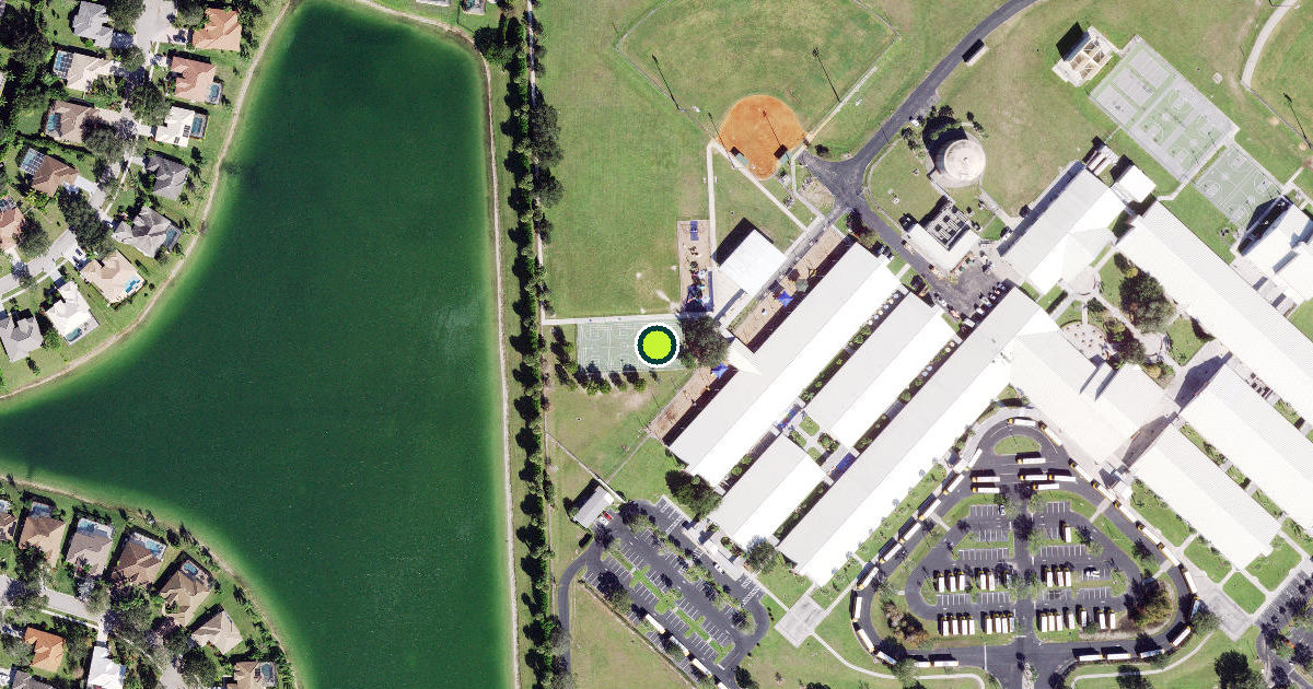 Satellite view of Collier County Pickleball Courts