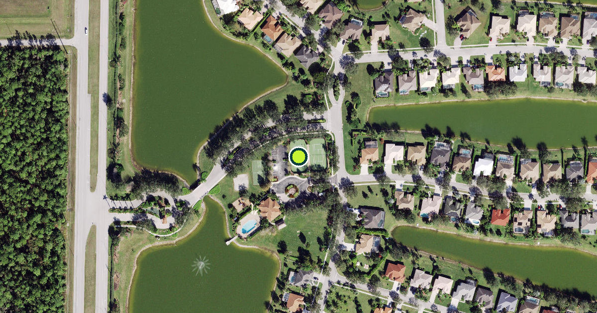 Satellite view of Collier County Pickleball Courts