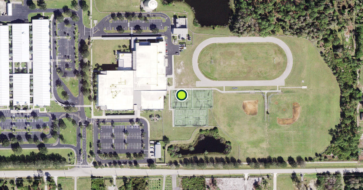 Satellite view of Collier County Pickleball Courts