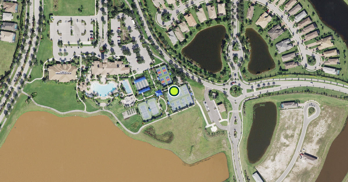 Satellite view of Collier County Pickleball Courts