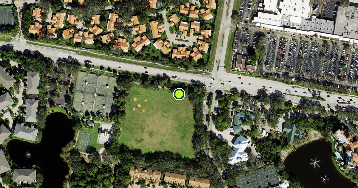 Satellite view of Collier County Pickleball Courts