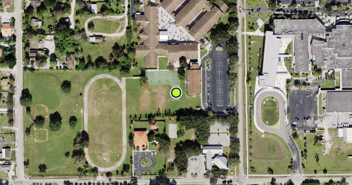 Satellite view of Collier County Pickleball Courts