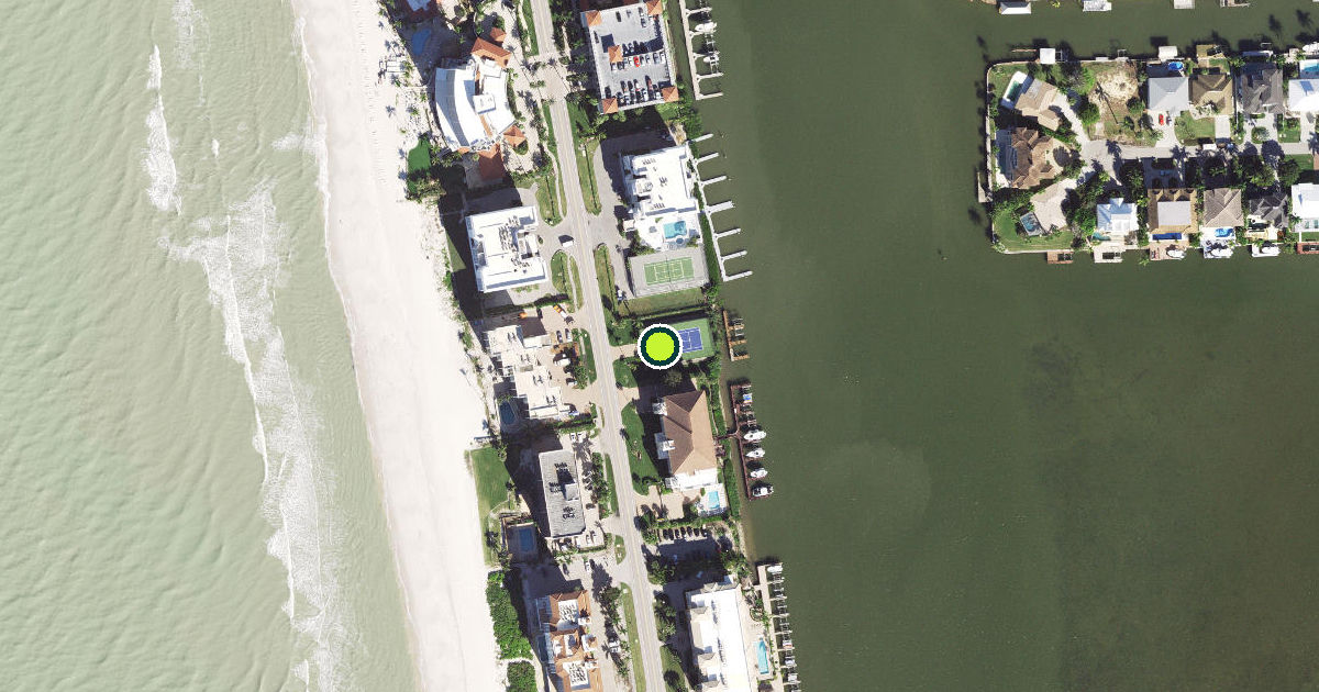 Satellite view of Collier County Pickleball Courts