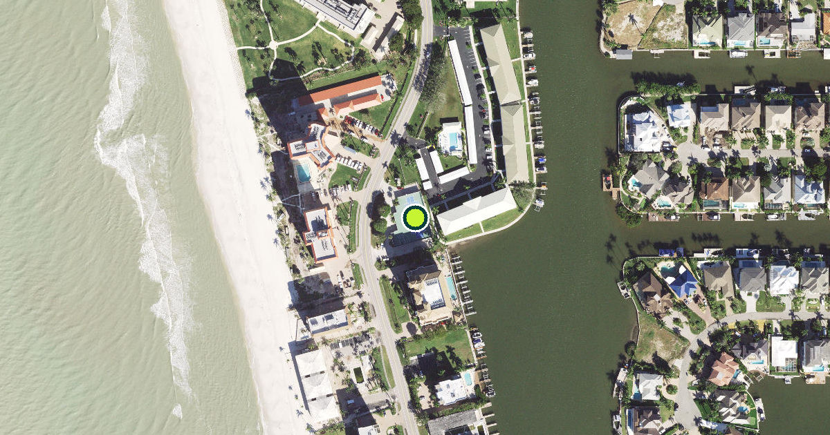 Satellite view of Collier County Pickleball Courts