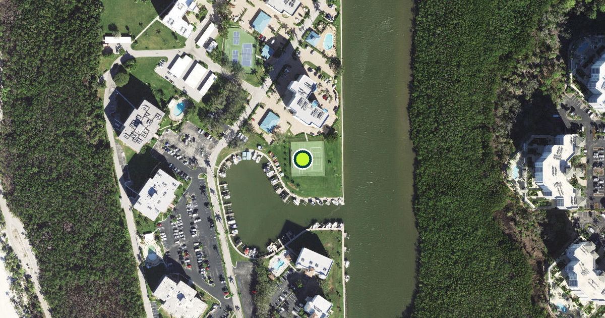 Satellite view of Collier County Pickleball Courts