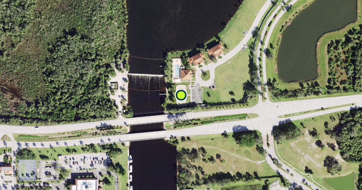 Satellite view of Collier County Pickleball Courts