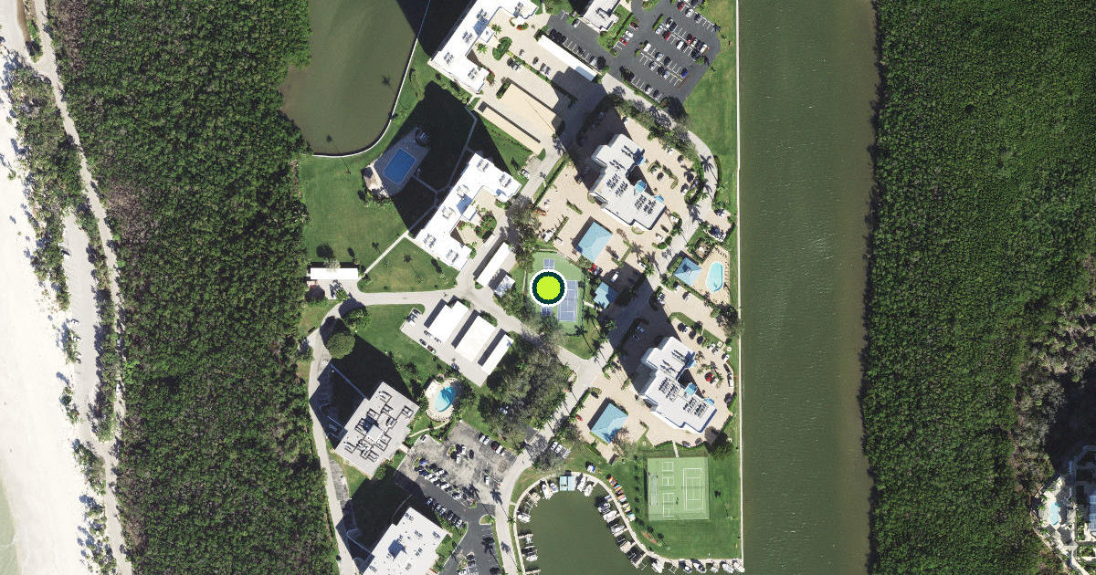 Satellite view of Collier County Pickleball Courts